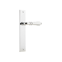 Iver Sarlat Lever Handle on Rectangular Backplate Passage Chrome Plated 11700