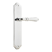 Iver Sarlat Lever Handle on Shouldered Backplate Passage Chrome Plated 11712