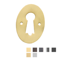 Tradco Pressed Escutcheon 44x30mm - Available in Various Finishes