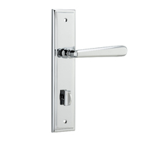 Iver Copenhagen Lever on Stepped Backplate Privacy Polished Chrome 11878P85