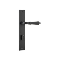Iver Sarlat Lever on Rectangular Backplate Privacy 85mm Matt Black 12700P85