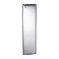 Restocking Soon: ETA End May - Tradco Milton Push Plate 300x75mm Chrome Plated 1275
