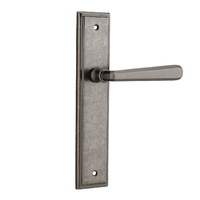 Iver Copenhagen Lever on Stepped Backplate Passage Distressed Nickel 13878