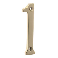 Tradco 1391PB Numeral 1 Polished Brass 75mm