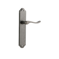 Iver Stirling Lever on Shouldered Backplate Passage Distressed Nickel 13922