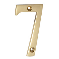 Tradco 1397PB Numeral 7 Polished Brass 75mm