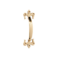 Tradco 1456PB Fleur-De-Lis Handle Polished Brass 130mm