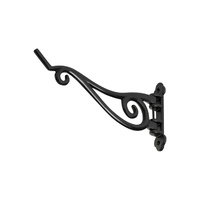 Tradco 1539MB Planter Hook CI Matt Black 250x125mm