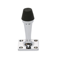 *WSL DISCONTINUED* Tradco 1598CP Door Stop Wall Mount Polished Chrome P75 BP35x35mm