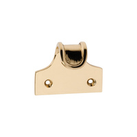 *WSL DISCONTINUED* Tradco 1632PB Window Sash Lift Ribbed Small Hook Polished Brass SINGLE