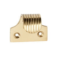 Tradco 1635PB Sash Lift Reeded Polished Brass 