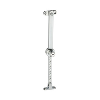 Tradco 1677SC Telescopic Stay Key Operated 304SS Satin Chrome 200-295mm
