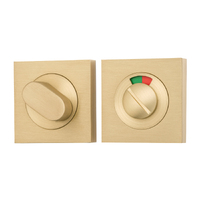 Iver Oval Privacy Turn Square with Indicator 52mm Brushed Gold PVD 17124