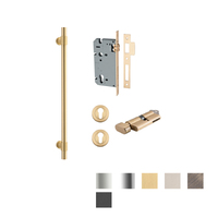 Iver Helsinki Door Pull Handle Entrance Kit Key/Thumb 450mm - Available in Various Finishes