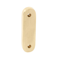 Tradco 1736PB Adaptor Plate Teardrop Fastener Polished Brass 