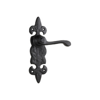 Out of Stock: ETA Mid July - Tradco Stratford Lever on Backplate Passage Matt Black 1802