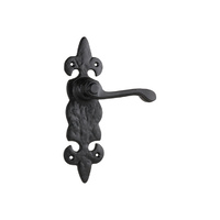 Tradco Stratford Lever on Backplate Passage Matt Black 1802