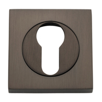 Iver Euro Escutcheon Square Concealed Fix Pair 52mm Signature Brass 20021