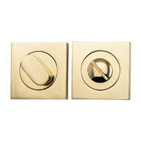 Iver Privacy Turn Square Concealed Fix Polished Brass 20030