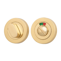 Iver Privacy Turn Round with Indicator Concealed Fix Polished Brass 20070