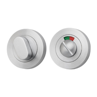 Iver Oval Privacy Turn Round with Indicator 52mm Brushed Chrome 20075