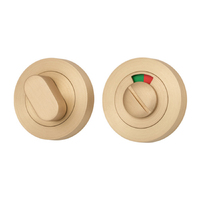 Iver Oval Privacy Turn Round with Indicator 52mm Brushed Brass 20076