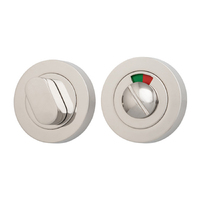 Iver Oval Privacy Turn Round with Indicator 52mm Polished Nickel 20078