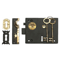 Tradco 2018AF Box Lock Iron Antique Finish Right Hand 150x120mm