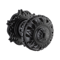 Tradco Filigree Mortice Door Knob Matt Black 20370