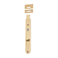 *WSL DISCONTINUED* Tradco Flush Bolt Locking Polished Brass 200mm x 29mm 20380