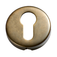 Tradco 2044AB Euro Cylinder Escutcheon SB Antique Brass 50mm
