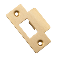 Out of Stock: ETA Early July - Iver Metal Door Tube Latch Striker Brushed Brass 20496