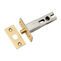 Iver Round Privacy Bolt 60mm Backset Brushed Brass 20559