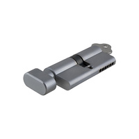 Tradco Euro Cylinder C4 Key Lock 6 Pin Key/Thumb Turn Satin Chrome 2087