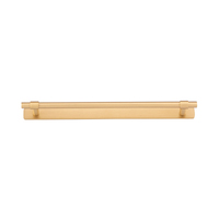 Iver Helsinki Cabinet Pull Handle with Backplate 301mm Brushed Brass 21026B