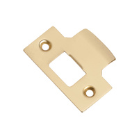 *WSL DISCONTINUED* Tradco 2103PB Tube Latch Striker Small Polished Brass 