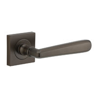 Iver Copenhagen Door Lever Handle on Square Rose Signature Brass 21191