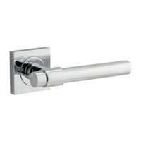 Iver Helsinki Door Lever Handle on Square Rose Polished Chrome 21204