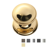 Tradco Classic Round Centre Door Knob - Available In Various Finishes