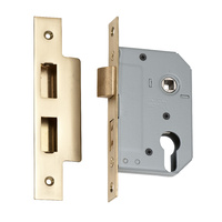 Tradco 2144PB Euro Lock Tradco Polished Brass 46mm