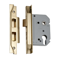 Tradco 2149PB Rebated Euro Lock Tradco Polished Brass 57mm