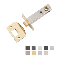 Tradco Hard Sprung Split Cam Tube Latch with Strike - Available in Various Finishes and Sizes