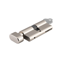 Iver Euro Cylinder Key Thumb 5 Pin 65mm Satin Nickel 21619
