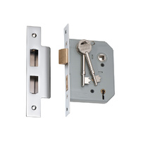 Tradco 5 Lever Motice Lock Chrome Plated 57mm 2167