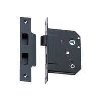 Tradco 2262MB Privacy Mortice Lock Matt Black 44mm