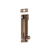 Restocking Soon: ETA End May - Tradco 2326 Barrel Bolt Offset Antique Brass 100x25mm