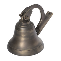 Tradco 2369AB Ships Bell Antique Brass 100mm