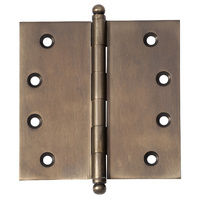*WSL DISCONTINUED* Tradco 2379AB Hinge Loose Pin Ball Antique Brass 100x100mm