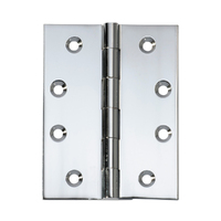 Tradco Fixed Pin Hinge Chrome Plated 100mm x 75mm 2673 