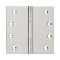 Tradco Fixed Pin Hinge 100x100mm Satin Nickel 2724